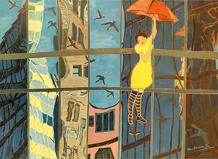 Painting featured with review